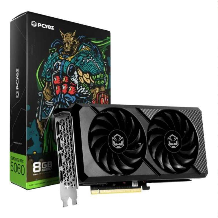 😱 Placa De Vídeo Pcyes Rtx 5060 8GB Gddr7 128bit Gamer