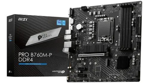 😱 Placa Mae Msi Pro B760m-P Ddr4, Socket Lga 1700, Chipset B760, Pro-B760m-P-Ddr4
