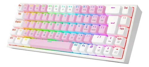 😱 Teclado Gamer Castor Rgb Switch Brown Redragon K631pw-rgb