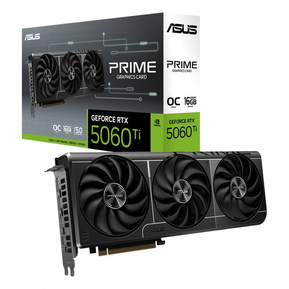 😱 Placa de Vídeo Asus GeForce RTX 5060 TI Prime OC 8GB GDDR7 128Bits