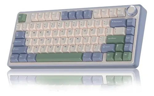 😱 Teclado Mecânico Aula F75 Sem fio Tri-Mode