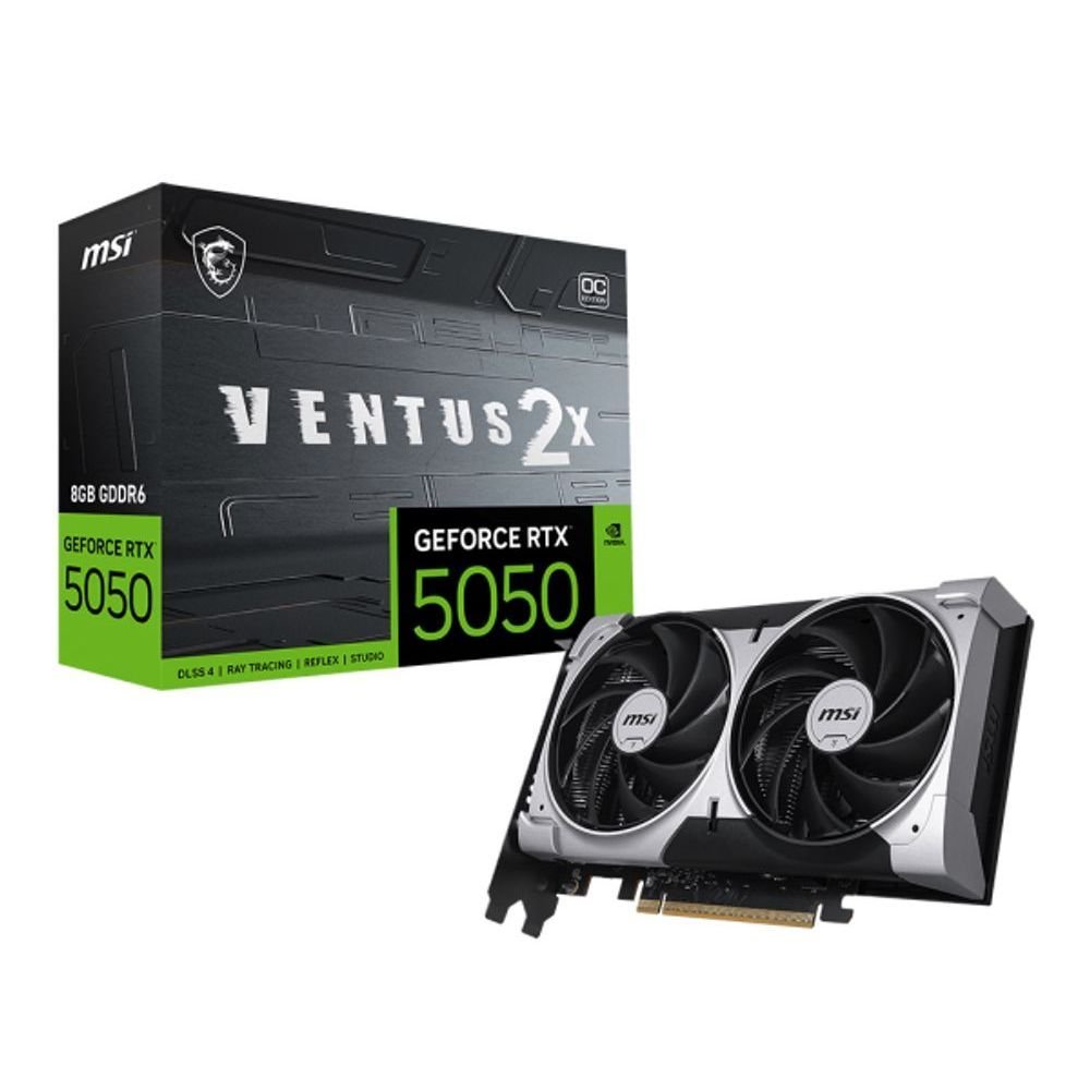😱 Placa de Vídeo Nvidia GeForce Msi Rtx5050 8Gb Ventus 2x Oc Gdrr6 128 Bits - 912-V538
