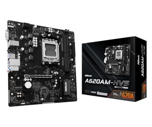 😱 Placa Mãe Asrock A620am-Hvs (Am5/2Xddr5/Hdmi/Vga/M.2/Usb 3.2)