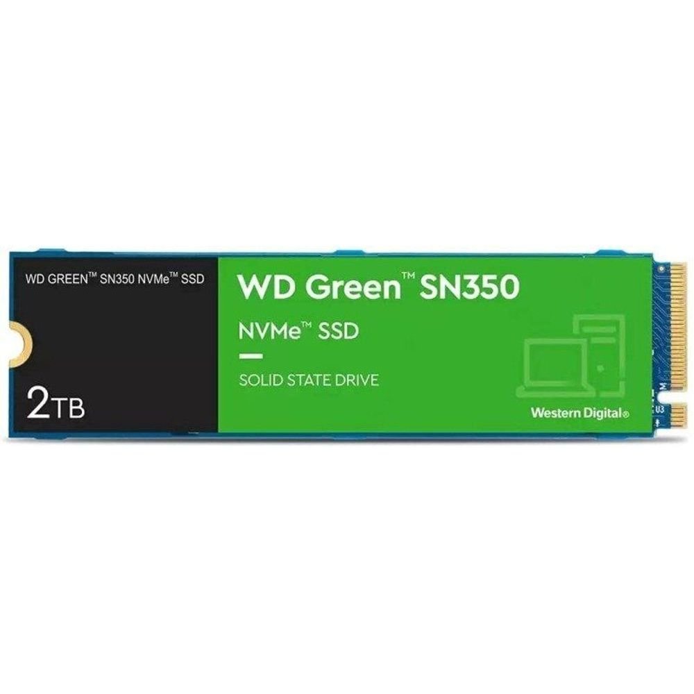 😱 SSD M.2 NVMe 2TB Western Digital WD Green SN350 Velocidade de Leitura/Gravação até 3200/3000MB/s Gen3x4 WDS200T3G0C