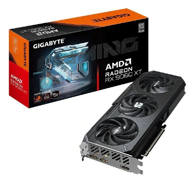 😱 Placa de Vídeo Gigabyte Rx 9060 Xt Gaming Oc Amd Radeon 8Gb Gddr6