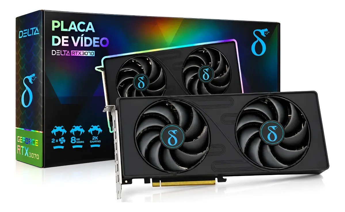 😱 Placa De Vídeo Rtx 3070 Nvidia Geforce 8GB Gddr6 256bit