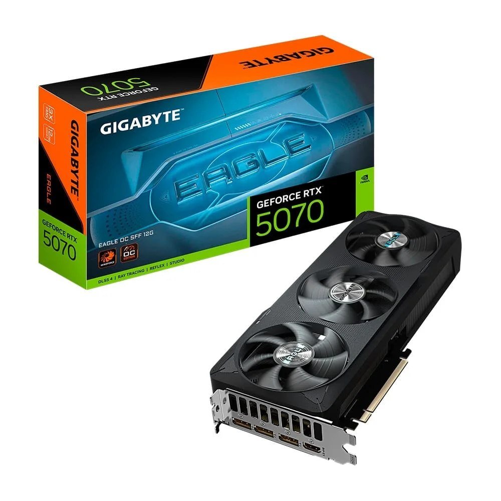😱 Placa De Video Gigabyte Rtx 5070 Eagle Oc Sff 12G Nvidia Geforce 12GB Gddr7 192Bits Rgb Dlss Ray Tracing 9Vn5070Eo 00 G10