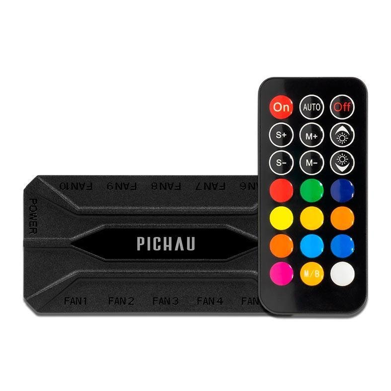 😱 Controladora Pichau Feather P2, Pwm, 10 Portas, Pg-Ftp2-Bk01