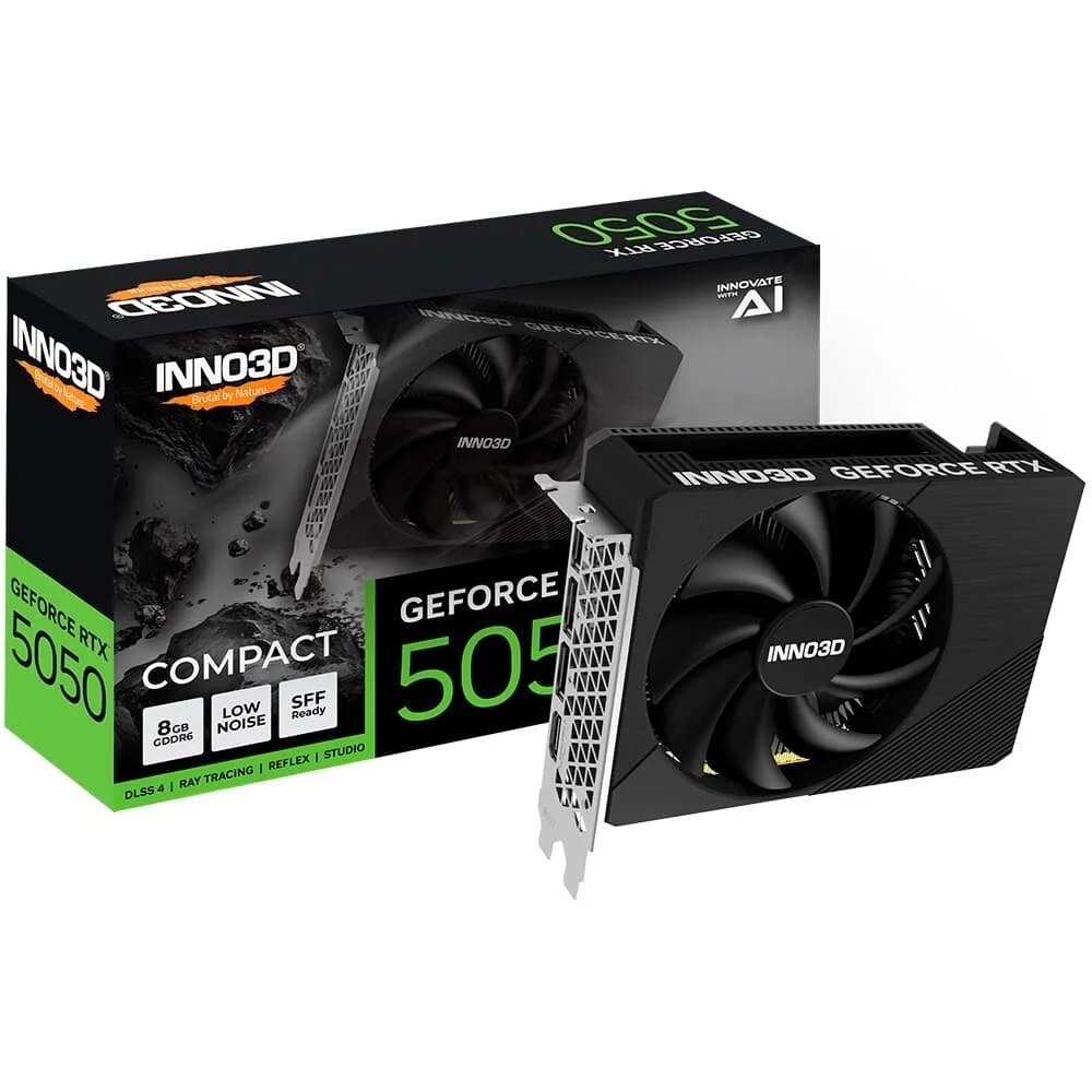 😱 Placa de Vídeo Inno3D RTX 5050 COMPACT Nvidia GeForce