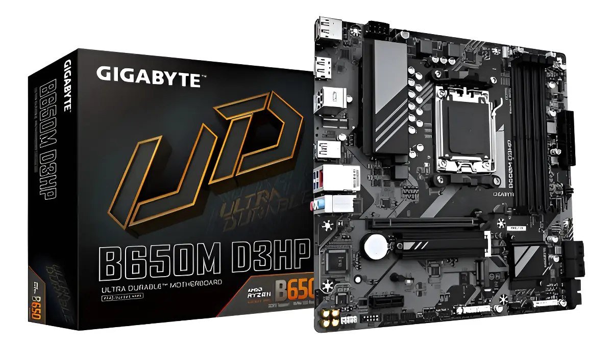 😱 Placa-mãe Gigabyte B650m D3hp 4x Ddr5 Am5 Matx M.2 Preto
