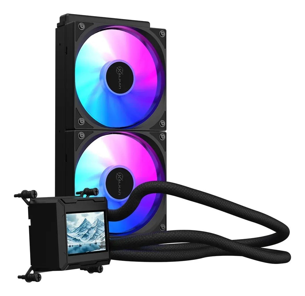 😱 Water Cooler Kalkan Aura Lcd 240mm Argb Gamer Preto