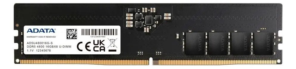 😱 Memória Ram preto 16Gb 1 Adata Ad5u480016g-S
