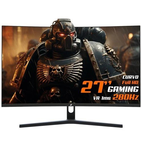 😱 Monitor Gamer SuperFrame Precision, 27 Pol, Curvo, Full HD, 1ms, 280Hz, FreeSync, HDMI/DP, Preto, SFPCB-27280-FHD