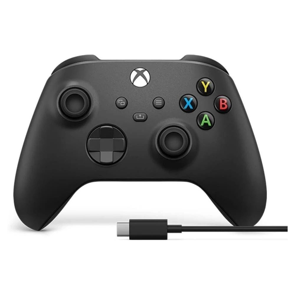 😱 Controle para Xbox Sem Fio Preto + Cabo USB-C