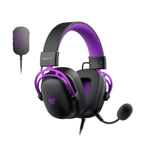 😱 Headset Gamer Havit Gamenote H2002C + U Adaptador USB 7.1, P3, Adaptador P2 para PC, Microfone Destacável