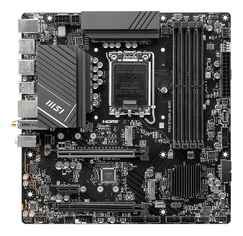 😱 Placa-mãe Msi Pro B760m-a Wifi Lga 1700 Micro-atx Ddr5