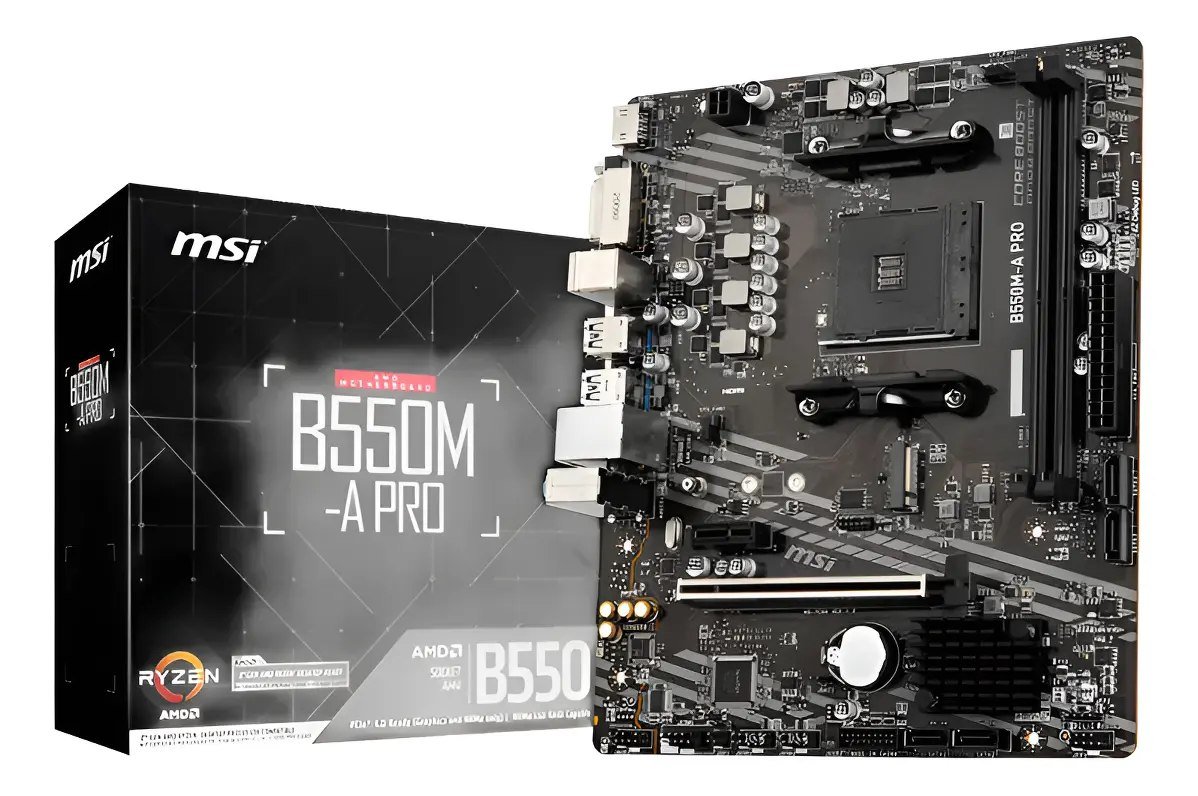 😱 Placa Mãe Msi B550m-a Pro Am4 2xDDR4 Chipset Amd B550 Matx