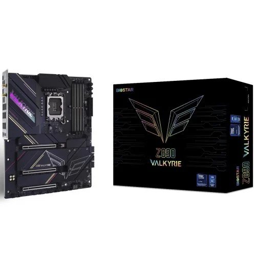 😱 Placa Mãe Biostar Z890 Valkyrie, Chipset Z890, Intel LGA 1851, ATX, DDR5, IZ89AADT-R01-BS215D