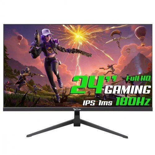 😱 Monitor Gamer 24 Pol, Full HD, 1ms, 180Hz, IPS, FreeSync, HDMI/DP, DXMO24F180