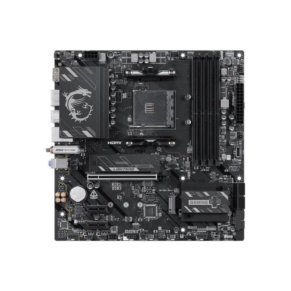 😱 Placa-Mãe Msi B550m Gaming Plus WiFi6E, Amd Am4, Ddr4, Wi-Fi 6E, Bluetooth 5.2, Preto e Prata B550m Gaming Plus Wifi6e