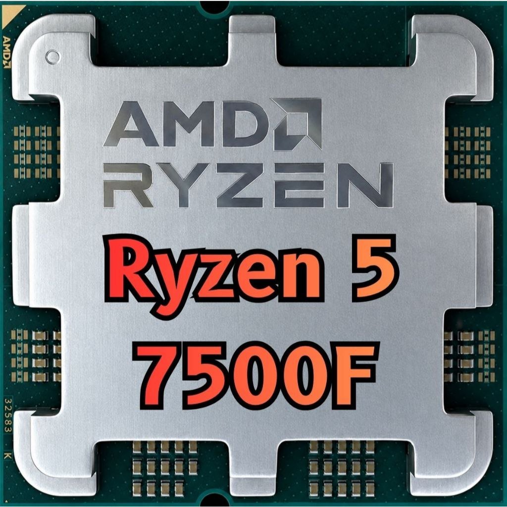😱 Processador Amd Ryzen 5 7500F, (4GHz Max Turbo), Cache 99Mb, 6 Núcleos, 12 Threads, Am5, Sem Vídeo Integrado Oem