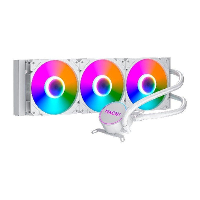 😱 Water Cooler Mach1 Logic, Rgb, 360mm, Amd e Intel, Branco - Gk360w, Link produto