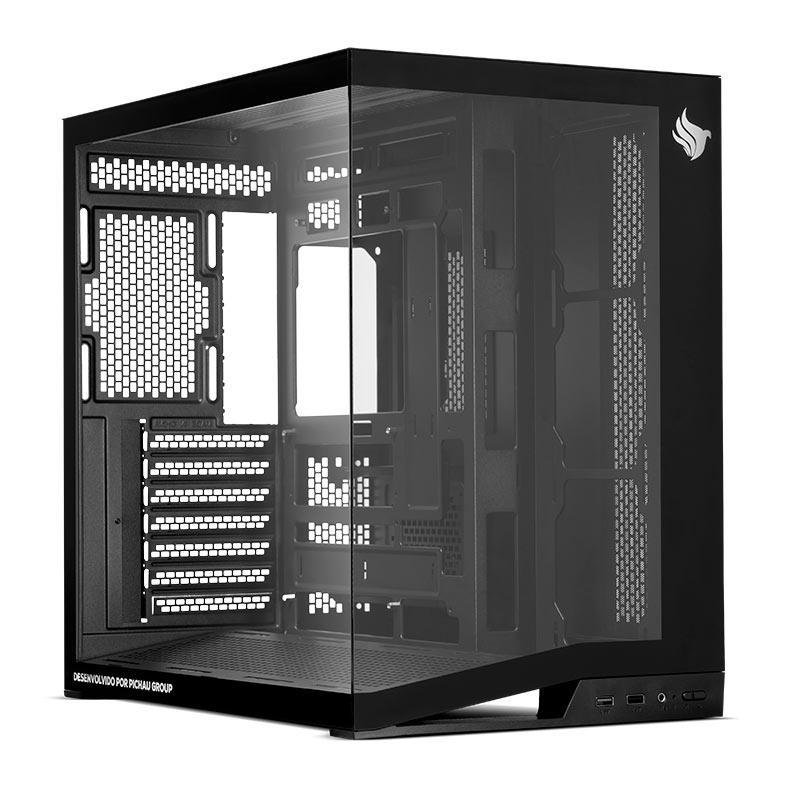 😱 Gabinete Gamer Pichau Osiris Pro Mid-Tower Lateral de Vidro Preto