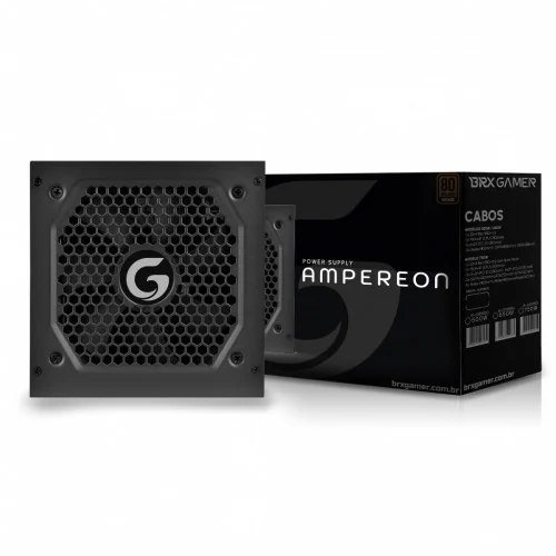 😱 Fonte BRX Gamer Ampereon, 750W, 80 Plus Bronze, PFC Ativo, B-GM750