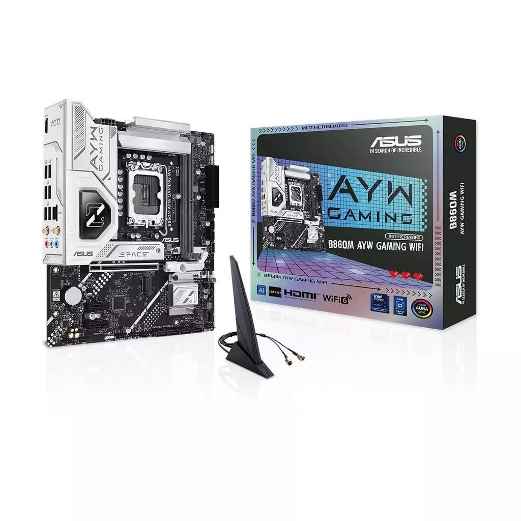 Placa Mãe Asus B860M AYW GAMING WIFI, Chipset B860, Intel LGA 1851, mATX, DDR5 🖥️🔧