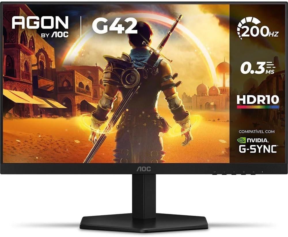 Monitor Gamer AOC AGON G42 24" 200Hz 0,3ms IPS 🖥️🎮