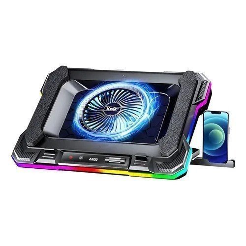 Base Gamer Para Notebook RGB Preto Multicolor 🖥️🎮