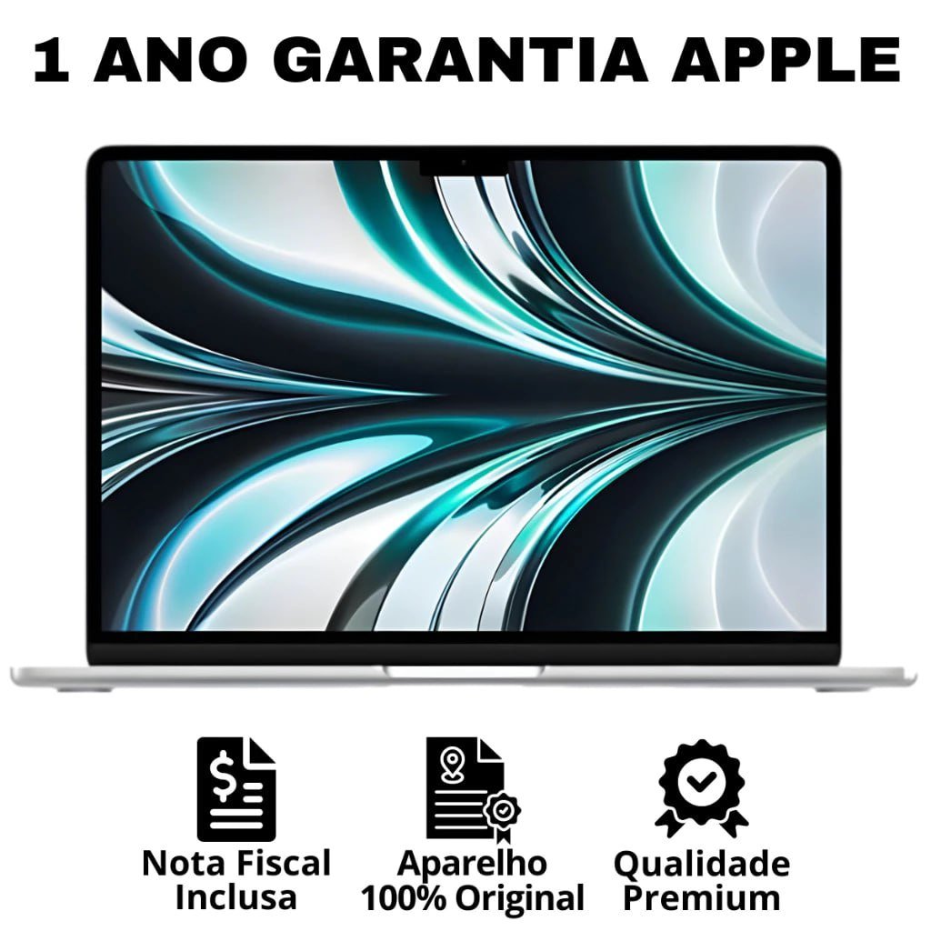 Apple MacBook Air M2 13” 15” 256GB 512GB Novo Lacrado NF + 1 Ano De Garantia Apple 🛒💻