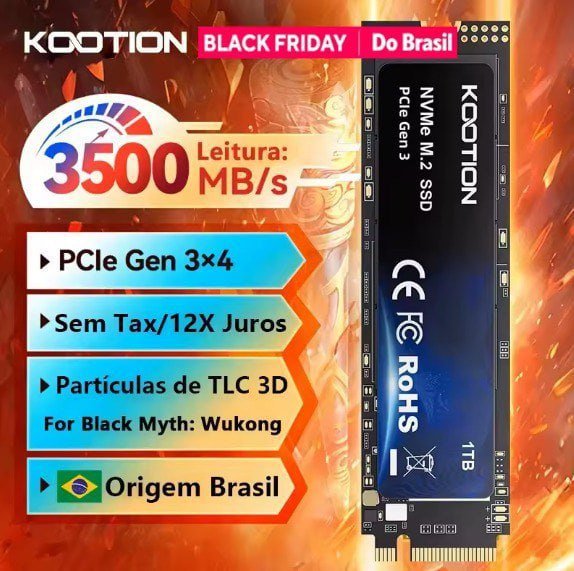 SSD NVME 2TB Kootion 3500MB/s 💾⚡