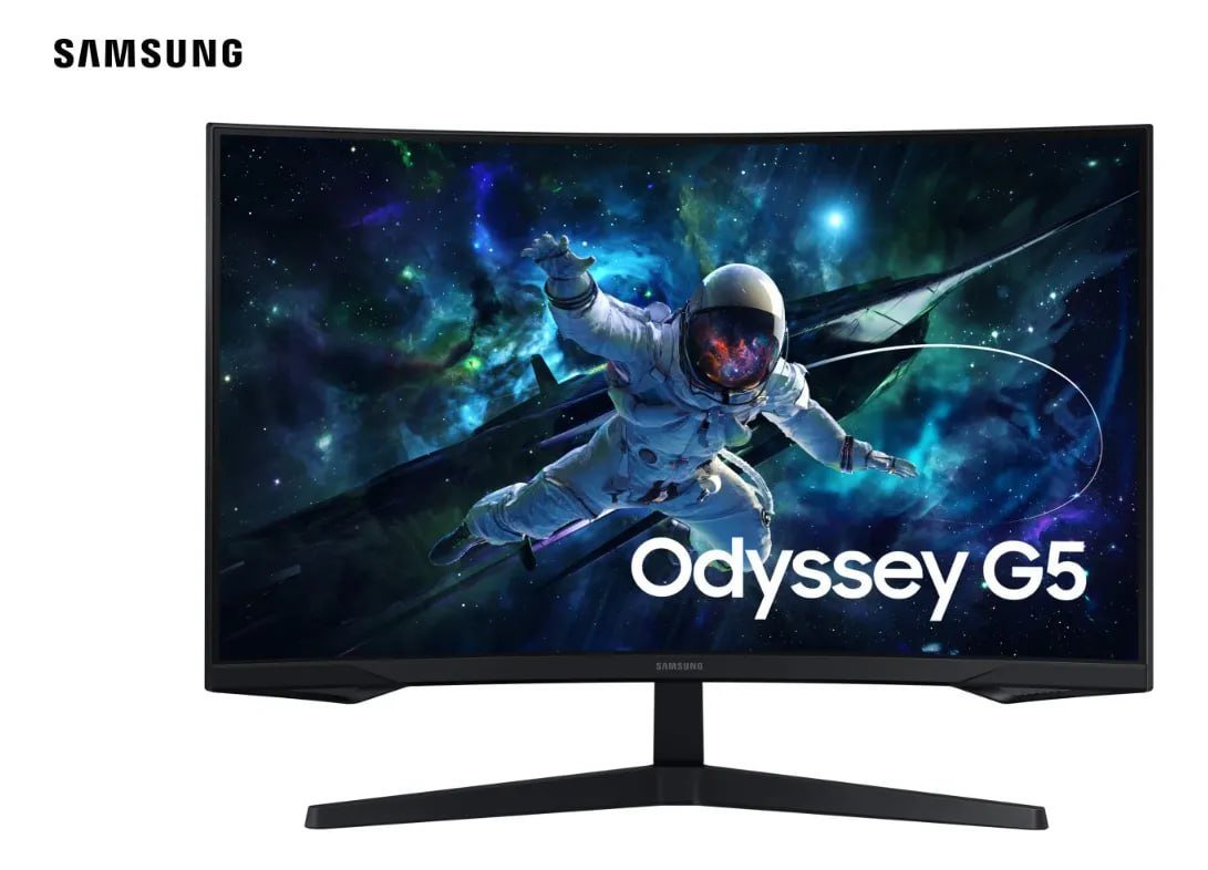 Monitor Gamer Samsung Odyssey G5, 32", QHD, 165Hz, 1ms, HDMI, DP Preto 🖥️🎮