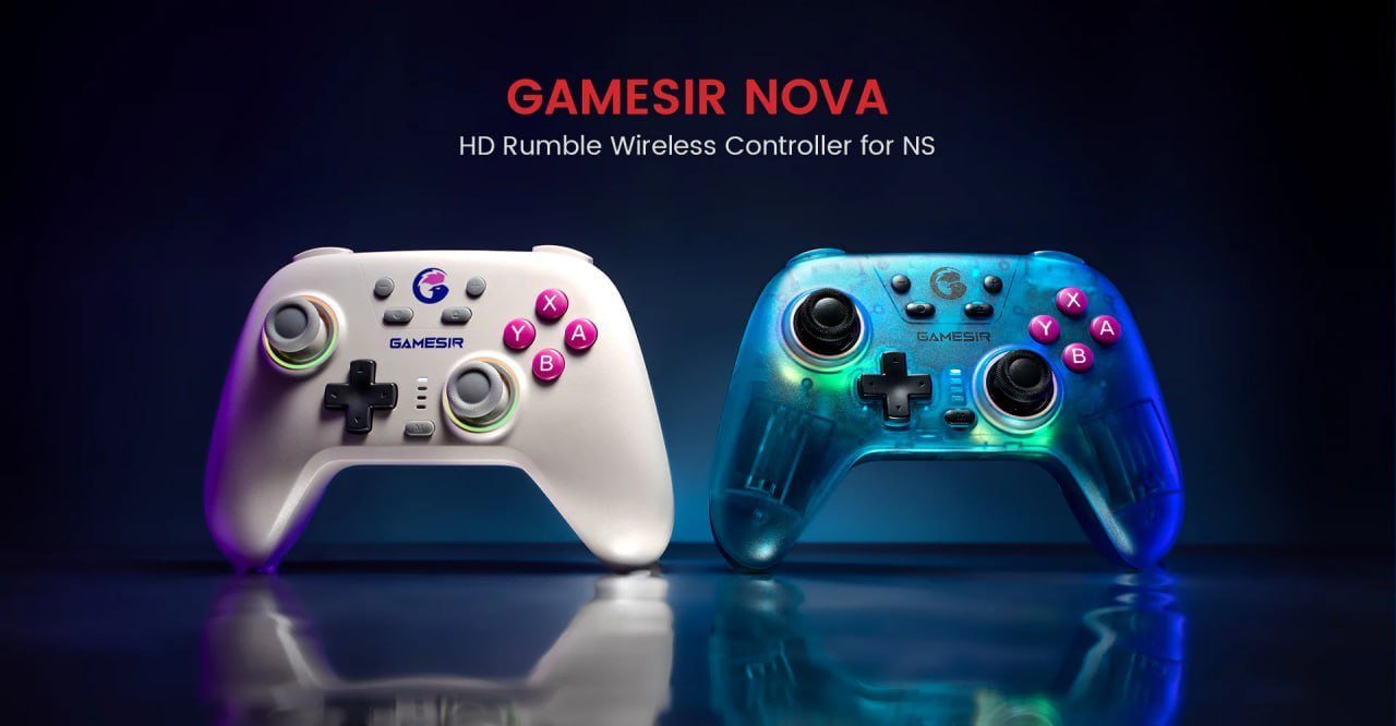 Controle Sem Fio GameSir Nova HD Rumble 🇧🇷🕹️