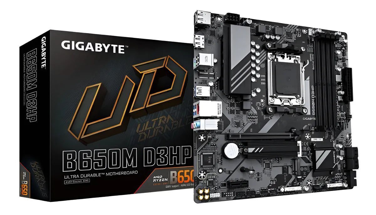 Placa Mãe Gigabyte B650m D3hp - Soquete Am5 - Micro Atx Preto