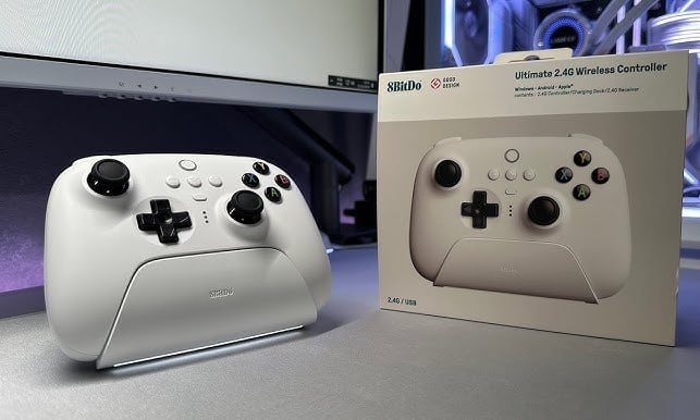 Controle 8BitDo Ultimate 2 Wireless com Dock, RGB 🇧🇷🕹️