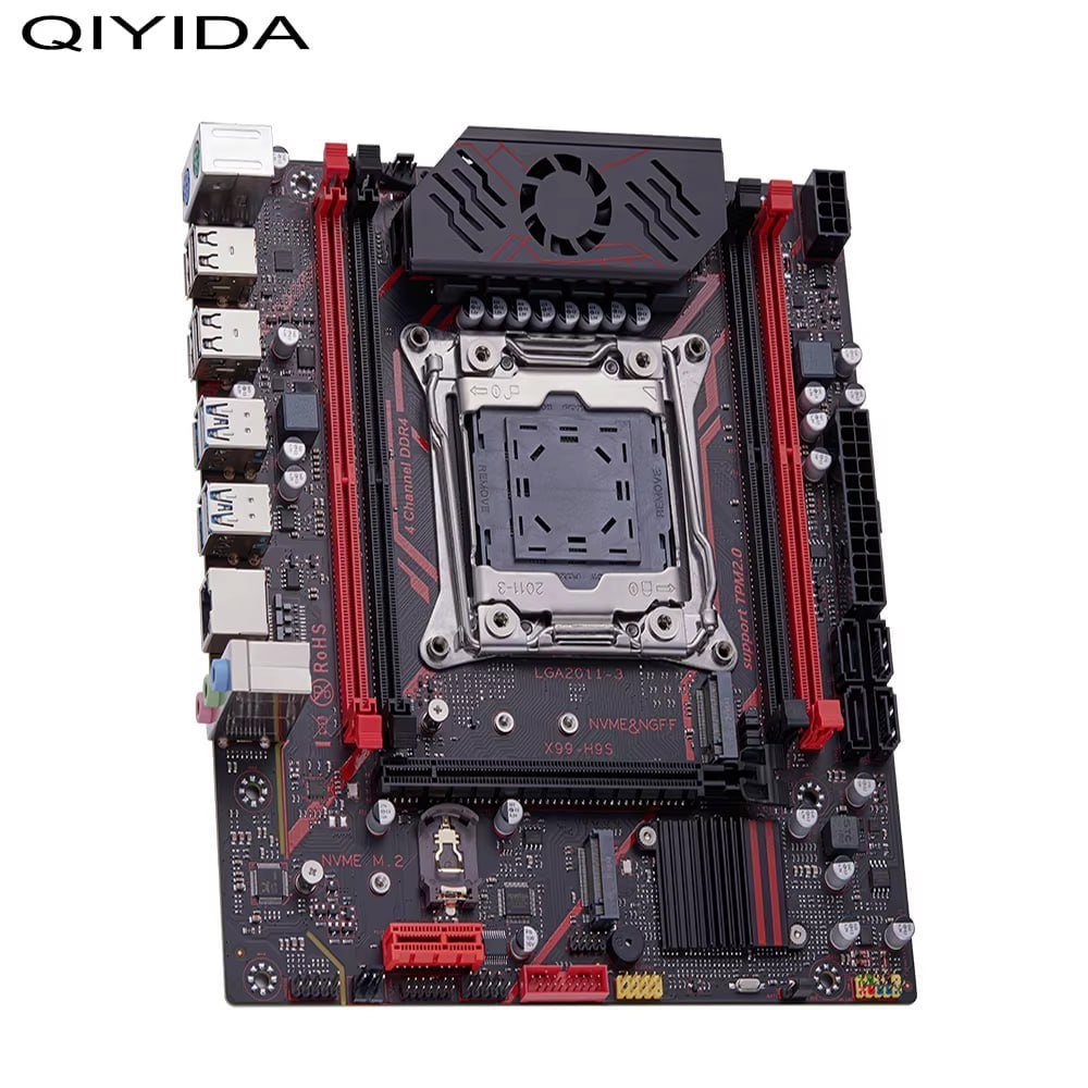 Qiyida X99 H9S (Quad Channel) Chipset C612 com suporte ao TPM 2.0 da MSI