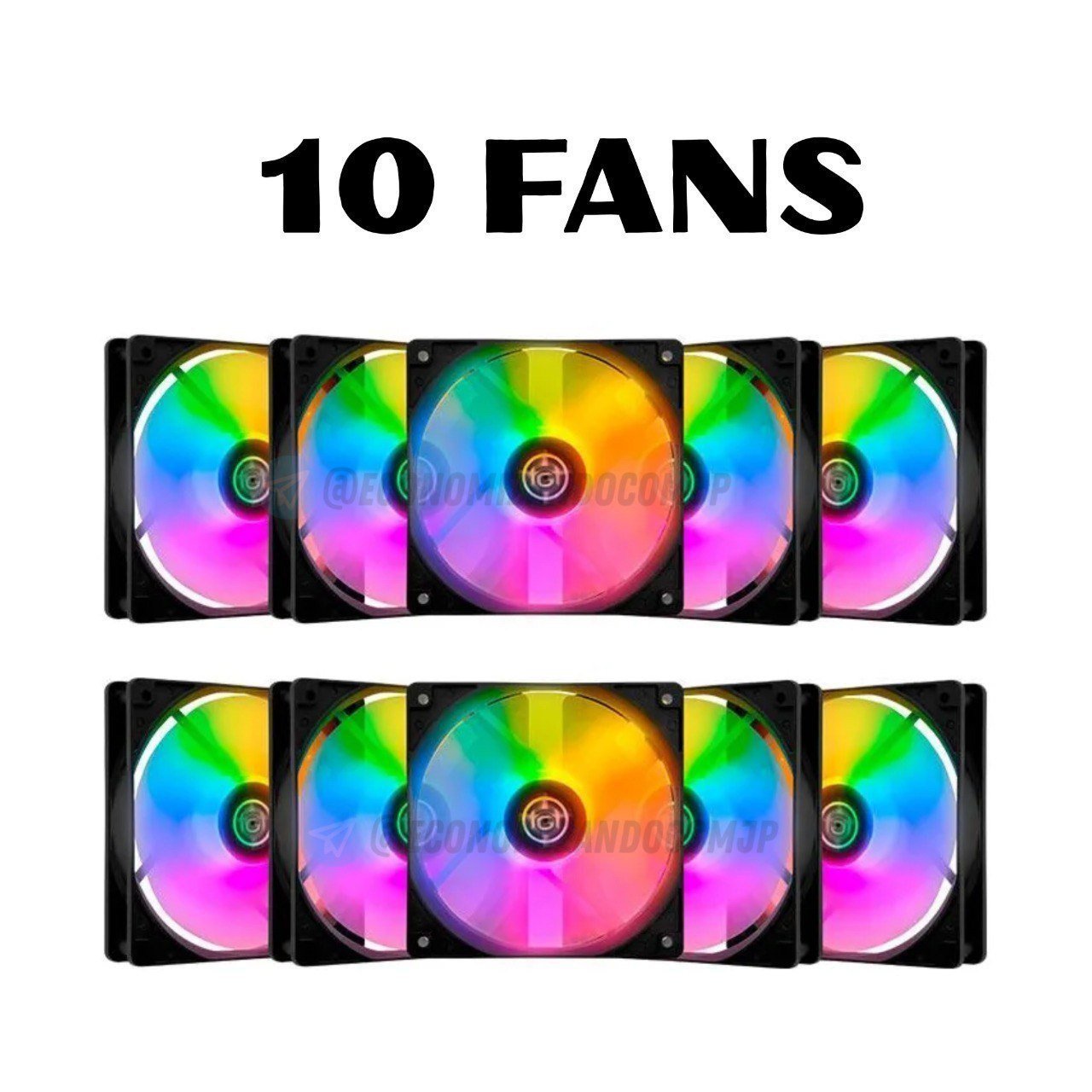 KIT 10 FANS TGT STRIKER RAINBOW (10 UNIDADES) 💨🖥️