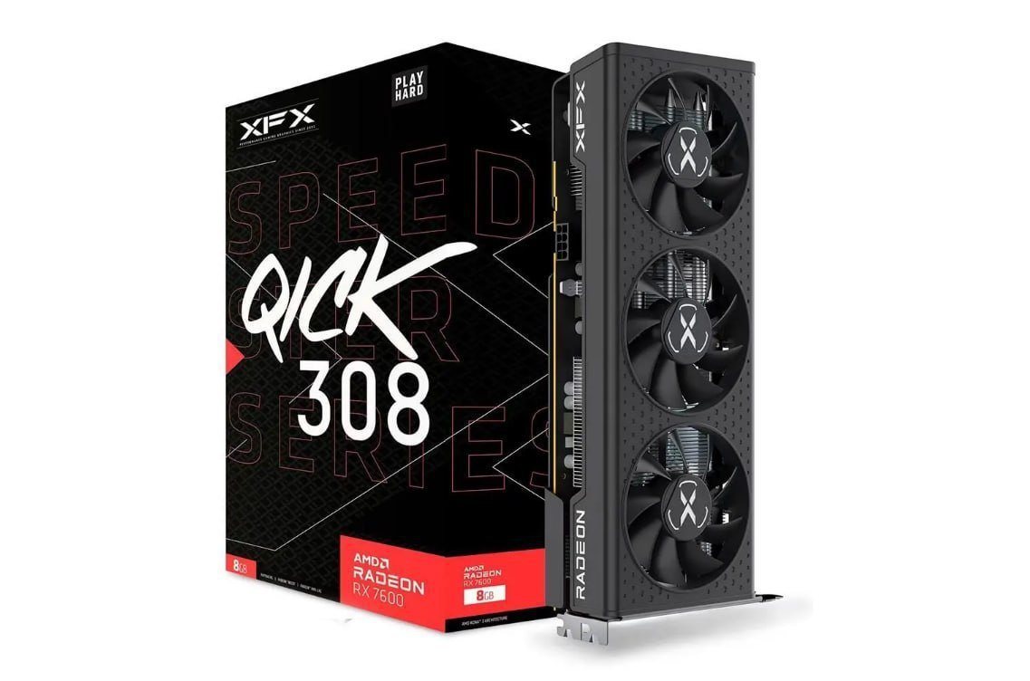 Placa de Vídeo RX 7600 Series Graphics Cards XFX AMD Radeon, 8GB GDDR6 🛒💻