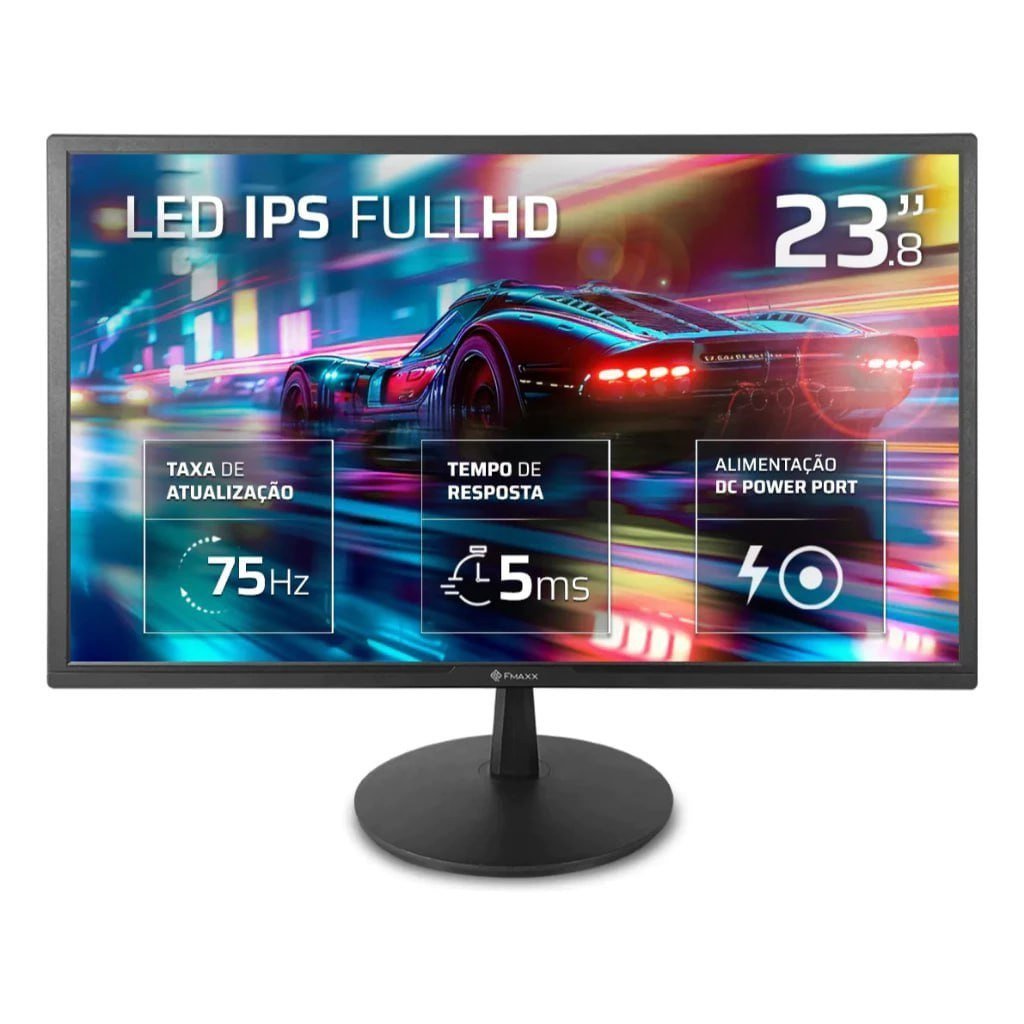 Monitor Fmaxx 23,8 IPS 75HZ Hdmi Cor Preto Mw23c