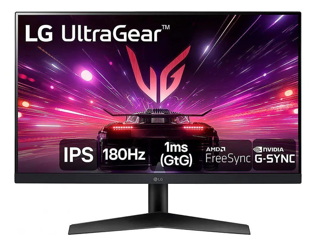 Monitor Gamer LG UltraGear 24” 24GS60F-B IPS Full HD 180Hz 1ms (GtG) NVIDIA® G-SYNC® AMD FreeSync™ HDR10 🖥️🎮