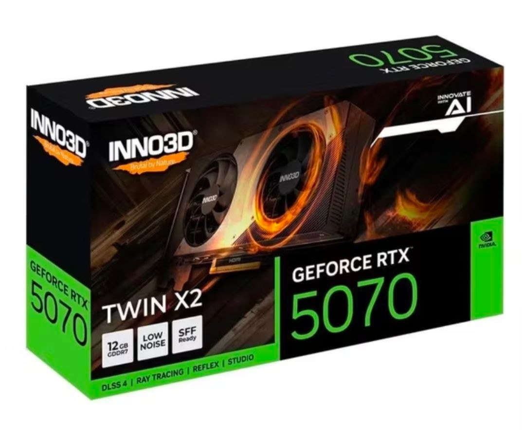 Placa de Vídeo Geforce RTX 5070 Twin X2 12GB 192Bits GDDR7 💻🎮