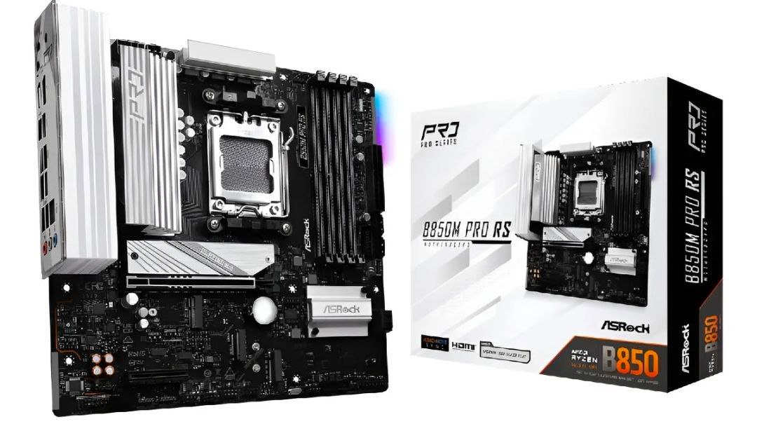 Placa Mãe Asrock B850m Pro Rs Am5 4xddr5 Chipset B850