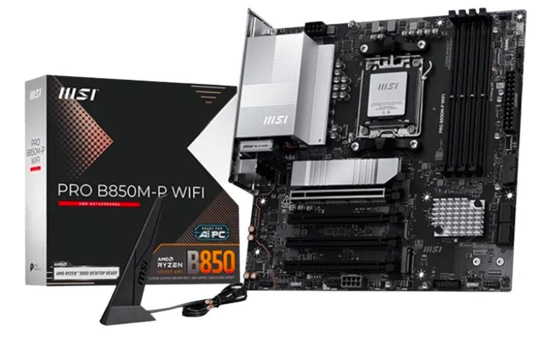 Placa Mãe Msi Pro B850m-p Wifi Am5 Matx Wi-fi 7 Preto 🖥️