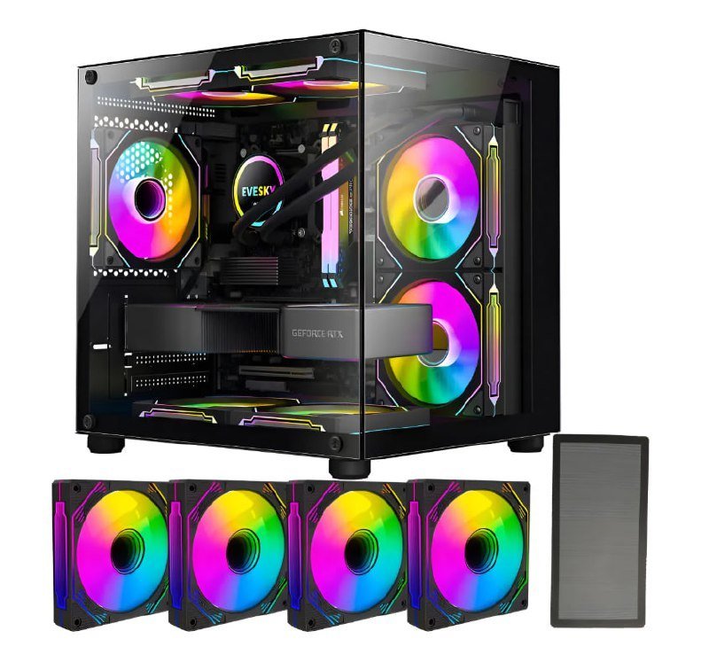 GABINETE AQUÁRIO GB1797 COM 4 FAN RGB 🛒