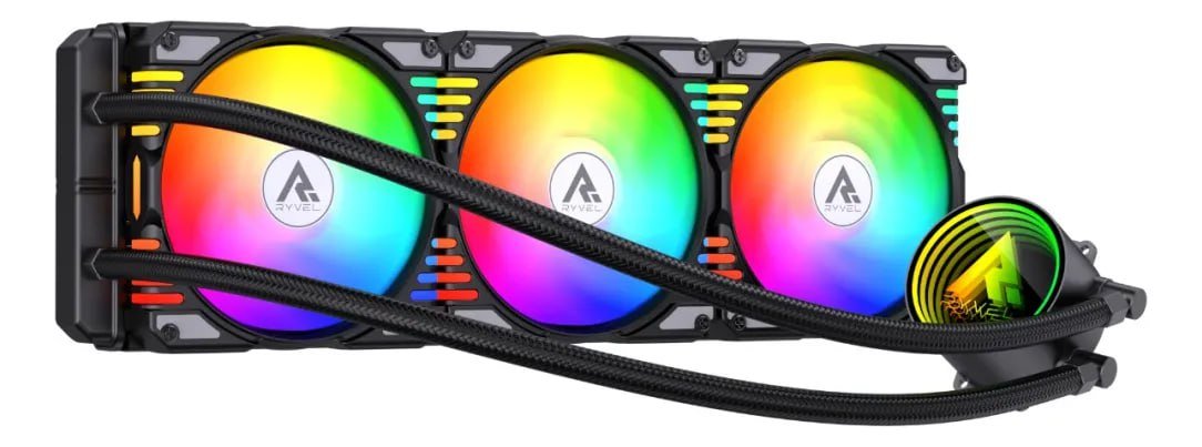 Water Cooler Ryvel Lumin Wave 360 Rosa Argb 360mm 🧊🌈