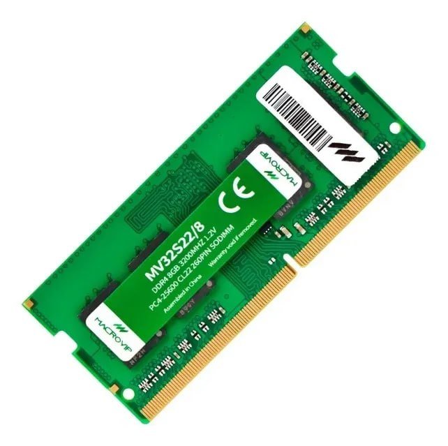 Memória Macrovip DDR4 8GB 3200MHz para Notebook