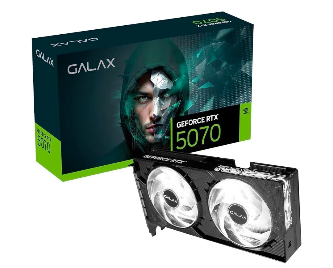Placa de Video GALAX GeForce RTX 5070 2X 1-CLICK OC 12GB 🛒💻