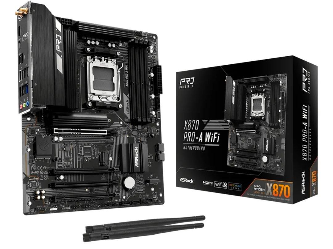 Placa-mãe X870 Pro-a Wifi 7 Asrock Amd 9000 8000 7000 🖥️🛒